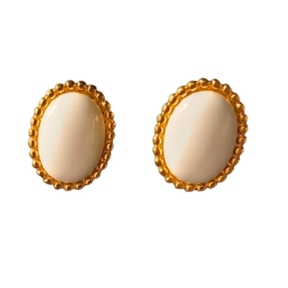 Monet Vintage Clip On Earrings